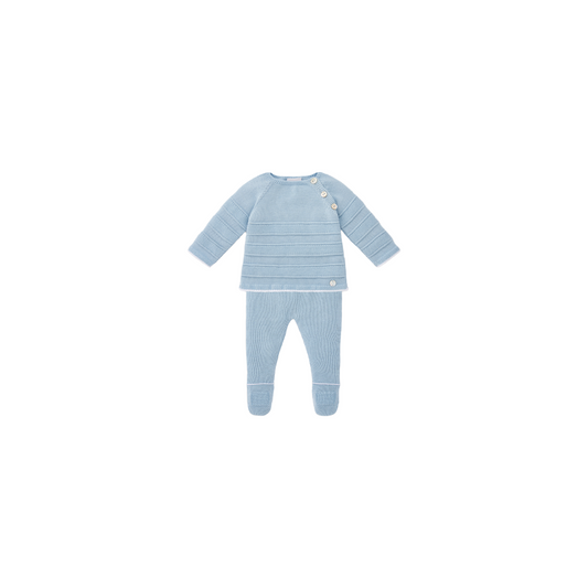 Baby Blue Knitted Set